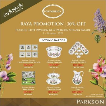 Portmeirion-Raya-Promotion-at-Parkson-350x350 - Kuala Lumpur Others Promotions & Freebies Selangor 