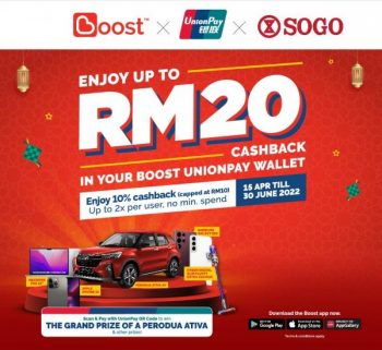 SOGO-Boost-UnionPay-Promotion-350x321 - Johor Kuala Lumpur Promotions & Freebies Selangor Supermarket & Hypermarket 