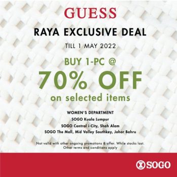 SOGO-Guess-Raya-Deal-350x350 - Johor Kuala Lumpur Promotions & Freebies Selangor Supermarket & Hypermarket 