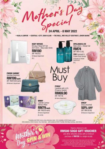 SOGO-Mothers-Day-Sale-350x495 - Johor Kuala Lumpur Malaysia Sales Selangor Supermarket & Hypermarket 