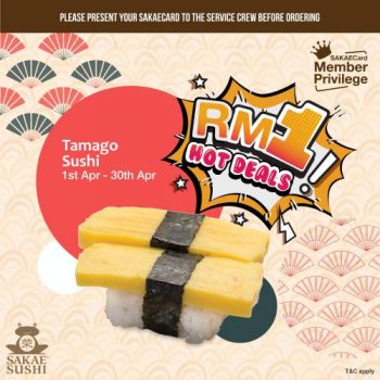 Sakae-Sushi-Member-Tamago-Sushi-Promo-350x350 - Beverages Food , Restaurant & Pub Kuala Lumpur Penang Promotions & Freebies Sarawak Selangor Sushi 