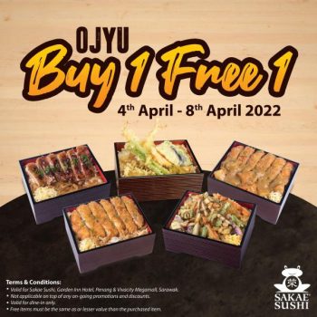 Sakae-Sushi-Ojyu-Buy-1-Free-1-Promotion-350x350 - Beverages Food , Restaurant & Pub Penang Promotions & Freebies Sarawak Sushi 