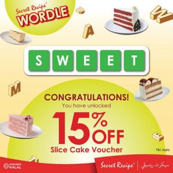 Secret-Recipe-15-OFF-Slice-Cake-Voucher-Promotion-350x350 - Beverages Cake Food , Restaurant & Pub Johor Kedah Kelantan Kuala Lumpur Melaka Negeri Sembilan Pahang Penang Perak Perlis Promotions & Freebies Putrajaya Sabah Sarawak Selangor Terengganu 