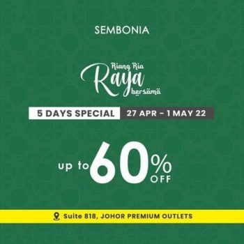 Sembonia-Special-Sale-at-Johor-Premium-Outlets-350x350 - Bags Fashion Accessories Fashion Lifestyle & Department Store Footwear Johor Malaysia Sales 