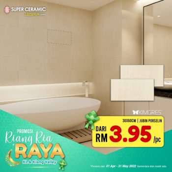 Super-Ceramic-Tiles-Design-Riang-Ria-Raya-Promotion-1-350x350 - Building Materials Flooring Home & Garden & Tools Johor Kedah Kelantan Kuala Lumpur Melaka Negeri Sembilan Pahang Penang Perak Perlis Promotions & Freebies Putrajaya Sabah Safety Tools & DIY Tools Sanitary & Bathroom Sarawak Selangor Terengganu 