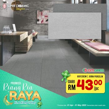 Super-Ceramic-Tiles-Design-Riang-Ria-Raya-Promotion-10-350x350 - Building Materials Flooring Home & Garden & Tools Johor Kedah Kelantan Kuala Lumpur Melaka Negeri Sembilan Pahang Penang Perak Perlis Promotions & Freebies Putrajaya Sabah Safety Tools & DIY Tools Sanitary & Bathroom Sarawak Selangor Terengganu 