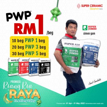 Super-Ceramic-Tiles-Design-Riang-Ria-Raya-Promotion-15-350x350 - Building Materials Flooring Home & Garden & Tools Johor Kedah Kelantan Kuala Lumpur Melaka Negeri Sembilan Pahang Penang Perak Perlis Promotions & Freebies Putrajaya Sabah Safety Tools & DIY Tools Sanitary & Bathroom Sarawak Selangor Terengganu 