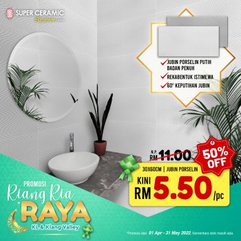 Super-Ceramic-Tiles-Design-Riang-Ria-Raya-Promotion-5-350x350 - Building Materials Flooring Home & Garden & Tools Johor Kedah Kelantan Kuala Lumpur Melaka Negeri Sembilan Pahang Penang Perak Perlis Promotions & Freebies Putrajaya Sabah Safety Tools & DIY Tools Sanitary & Bathroom Sarawak Selangor Terengganu 