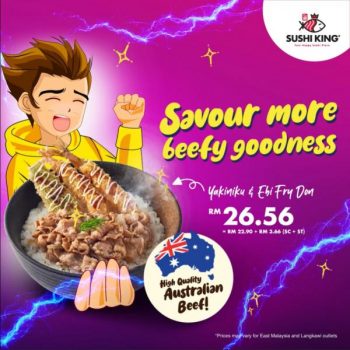 Sushi-King-More-Beef-More-Powerrr-Promotion-2-350x350 - Beverages Food , Restaurant & Pub Johor Kedah Kelantan Kuala Lumpur Melaka Negeri Sembilan Pahang Penang Perak Perlis Promotions & Freebies Putrajaya Sabah Sarawak Selangor Terengganu 