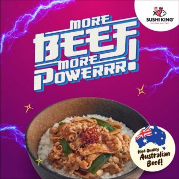 Sushi-King-More-Beef-More-Powerrr-Promotion-350x350 - Beverages Food , Restaurant & Pub Johor Kedah Kelantan Kuala Lumpur Melaka Negeri Sembilan Pahang Penang Perak Perlis Promotions & Freebies Putrajaya Sabah Sarawak Selangor Terengganu 