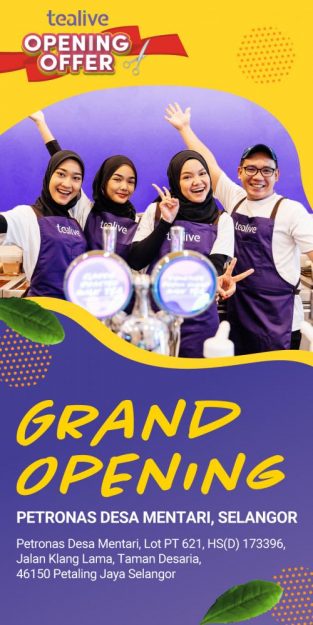 Tealive-Opening-Promotion-at-Petronas-Desa-Mentari-313x625 - Beverages Food , Restaurant & Pub Promotions & Freebies Selangor 