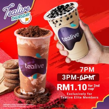 Tealive-Thursday-is-EXTENDED-350x350 - Beverages Food , Restaurant & Pub Johor Kedah Kelantan Kuala Lumpur Melaka Negeri Sembilan Pahang Penang Perak Perlis Promotions & Freebies Putrajaya Sabah Sarawak Selangor Terengganu 