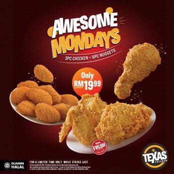 Texas-Chicken-Awesome-Mondays-Promotion-1-350x350 - Beverages Food , Restaurant & Pub Johor Kedah Kelantan Kuala Lumpur Melaka Negeri Sembilan Pahang Penang Perak Perlis Promotions & Freebies Putrajaya Sabah Sarawak Selangor Terengganu 