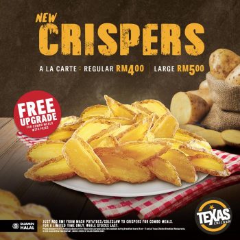Texas-Free-Upgrade-To-Crispers-Deal-350x350 - Beverages Food , Restaurant & Pub Johor Kedah Kelantan Kuala Lumpur Melaka Negeri Sembilan Pahang Penang Perak Perlis Promotions & Freebies Putrajaya Sabah Sarawak Selangor Terengganu 