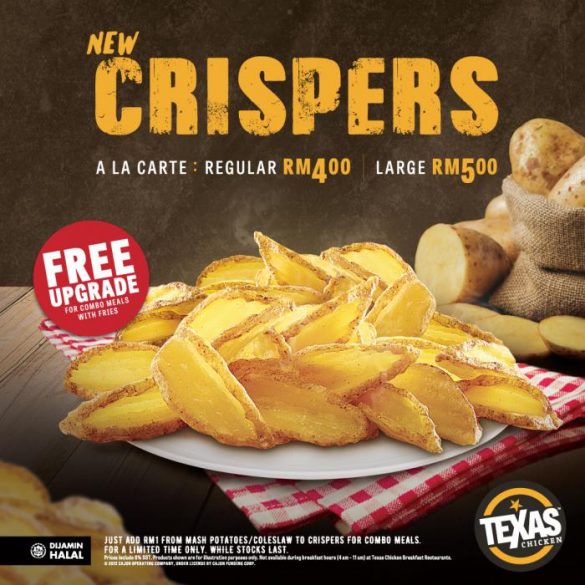 1 Apr 2022 Onward Texas Chicken Free Upgrade To Crispers Deal