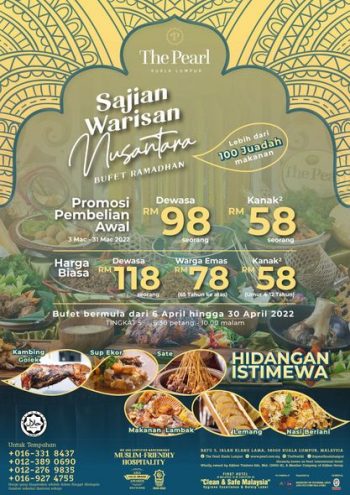 The-Pearl-Kuala-Lumpur-Heritage-Archive-Ramadan-Buffet-350x495 - Beverages Buffet Food , Restaurant & Pub Kuala Lumpur Promotions & Freebies Selangor 