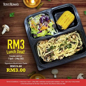 Tony-Romas-RM3-Promotion-at-Setia-City-Mall-350x350 - Beverages Food , Restaurant & Pub Promotions & Freebies Selangor 