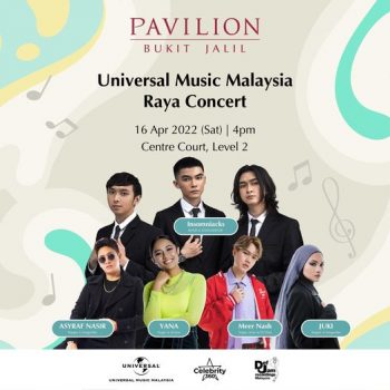 Universal-Music-Malaysia-Raya-Concert-at-Pavilion-Bukit-Jalil-350x350 - Events & Fairs Kuala Lumpur Others Selangor 