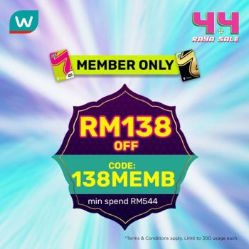 Watsons-4.4-Raya-Sale-1-350x350 - Beauty & Health Health Supplements Johor Kedah Kelantan Kuala Lumpur Malaysia Sales Melaka Negeri Sembilan Online Store Pahang Penang Perak Perlis Personal Care Putrajaya Sabah Sarawak Selangor Terengganu 