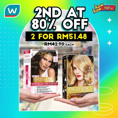 31 Mar-4 Apr 2022: Watsons Hair Care & Hair Colour Sale - 31 Mar-4 Apr 2022: Watsons Hair Care & Hair Colour Sale -