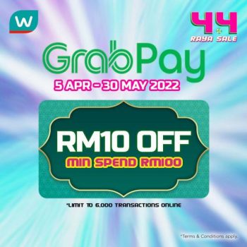 Watsons-Online-GrabPay-4.4-Raya-Sale-350x350 - Beauty & Health Cosmetics Health Supplements Johor Kedah Kelantan Kuala Lumpur Malaysia Sales Melaka Negeri Sembilan Online Store Pahang Penang Perak Perlis Personal Care Putrajaya Sabah Sarawak Selangor Skincare Terengganu 