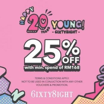 6IXTY8IGHT-20-Years-Sale-at-Johor-Premium-Outlets-350x350 - Fashion Accessories Fashion Lifestyle & Department Store Johor Lingerie Underwear 