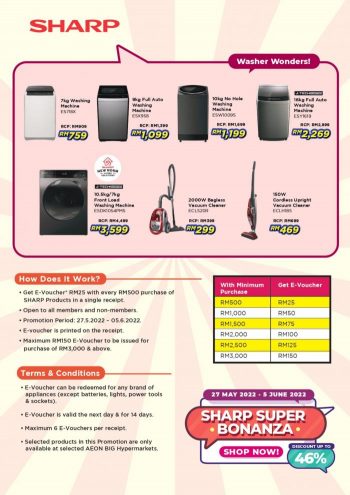 AEON-BiG-Sharp-Brand-Fair-Sale-1-350x495 - Electronics & Computers Home Appliances Johor Kedah Kelantan Kitchen Appliances Kuala Lumpur Malaysia Sales Melaka Negeri Sembilan Pahang Penang Perak Perlis Putrajaya Sabah Sarawak Selangor Supermarket & Hypermarket Terengganu 