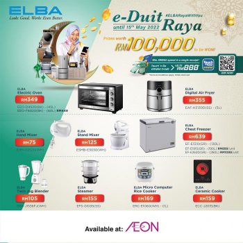 AEON-ELBA-Raya-Promotion-350x350 - Electronics & Computers Home Appliances Johor Kedah Kelantan Kitchen Appliances Kuala Lumpur Melaka Negeri Sembilan Pahang Penang Perak Perlis Promotions & Freebies Putrajaya Sabah Sarawak Selangor Supermarket & Hypermarket Terengganu 