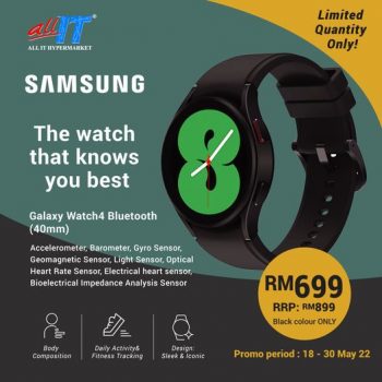 All-It-Hypermarket-Samsung-Galaxy-Watch-4-Promo-350x350 - Computer Accessories Electronics & Computers IT Gadgets Accessories Johor Kedah Kelantan Kuala Lumpur Melaka Negeri Sembilan Online Store Pahang Penang Perak Perlis Promotions & Freebies Putrajaya Sabah Sarawak Selangor Terengganu 