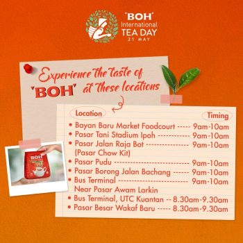 BOH-Tea-International-Tea-Day-Promo-350x350 - Beverages Food , Restaurant & Pub Johor Kedah Kelantan Kuala Lumpur Melaka Negeri Sembilan Pahang Penang Perak Perlis Promotions & Freebies Putrajaya Sabah Sarawak Selangor Terengganu 