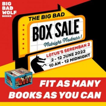 Big-Bad-Wolf-The-Big-Bad-Box-Sale-at-Lotuss-Seremban-2-350x350 - Books & Magazines Malaysia Sales Negeri Sembilan Stationery 