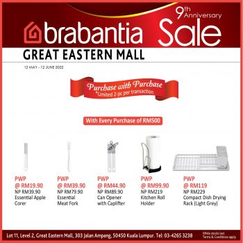 Brabantia-Anniversary-Sale-15-350x350 - Home & Garden & Tools Kitchenware Kuala Lumpur Malaysia Sales Selangor 