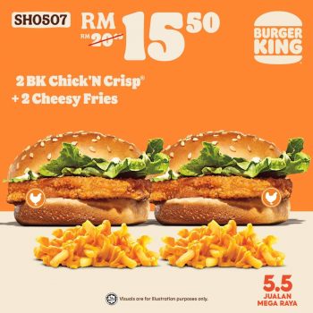 Burger-King-5.5-Deals-350x350 - Beverages Burger Food , Restaurant & Pub Johor Kedah Kelantan Kuala Lumpur Melaka Negeri Sembilan Pahang Penang Perak Perlis Promotions & Freebies Putrajaya Sabah Sarawak Selangor Terengganu 