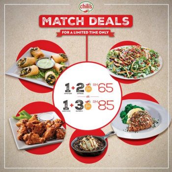 Chilis-Match-Deals-Promotion-350x350 - Beverages Food , Restaurant & Pub Johor Kedah Kelantan Kuala Lumpur Melaka Negeri Sembilan Pahang Penang Perak Perlis Promotions & Freebies Putrajaya Sabah Sarawak Selangor Terengganu 