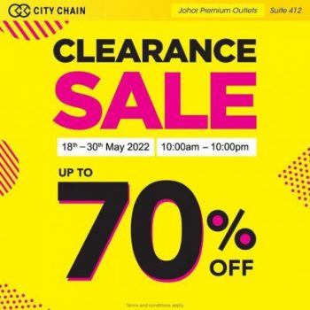 City-Chain-Clearance-Sale-at-Johor-Premium-Outlets-350x350 - Fashion Accessories Fashion Lifestyle & Department Store Johor Warehouse Sale & Clearance in Malaysia Watches 