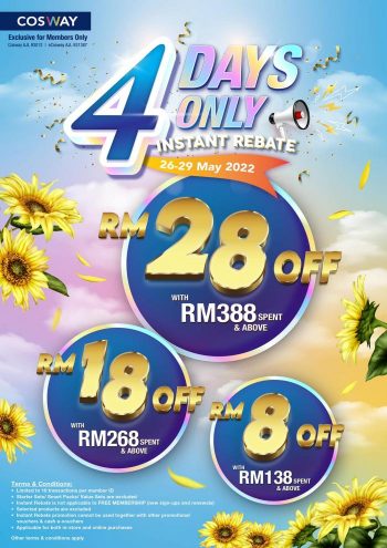 Cosway-4-Days-Only-Instant-Rebate-Promotion-350x495 - Beauty & Health Health Supplements Johor Kedah Kelantan Kuala Lumpur Melaka Negeri Sembilan Online Store Pahang Penang Perak Perlis Personal Care Promotions & Freebies Putrajaya Sabah Sarawak Selangor Terengganu 