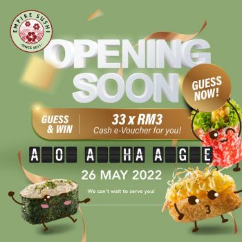 Empire-Sushi-Opening-Promotion-at-Wangsa-Maju-350x350 - Beverages Food , Restaurant & Pub Promotions & Freebies Selangor Sushi 