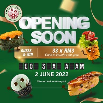 Empire-Sushi-Shah-Alam-Opening-Promotion-350x350 - Beverages Food , Restaurant & Pub Promotions & Freebies Selangor 