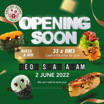 Empire-Sushi-Shah-Alam-Opening-Promotion-350x350 - Beverages Food , Restaurant & Pub Promotions & Freebies Selangor 