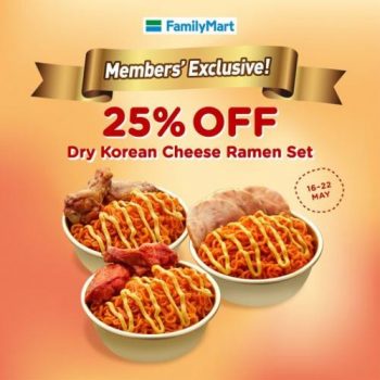 FamilyMart-Member-25-OFF-Dry-Korean-Cheese-Ramen-Set-Promotion-350x350 - Johor Kedah Kelantan Kuala Lumpur Melaka Negeri Sembilan Online Store Pahang Penang Perak Perlis Promotions & Freebies Putrajaya Sabah Sarawak Selangor Supermarket & Hypermarket Terengganu 