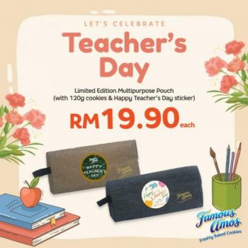 Famous-Amos-Teachers-Day-Promotion-350x350 - Beverages Food , Restaurant & Pub Johor Kedah Kelantan Kuala Lumpur Melaka Negeri Sembilan Pahang Penang Perak Perlis Promotions & Freebies Putrajaya Sabah Sarawak Selangor Terengganu 