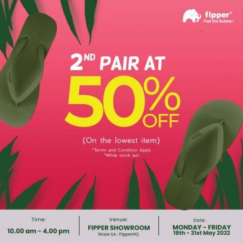 Fipperslipper-2nd-Pair-At-50-OFF-Promotion-350x350 - Fashion Accessories Fashion Lifestyle & Department Store Footwear Promotions & Freebies Selangor 