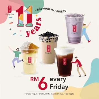Gong-Cha-May-2022-Friday-Promotion-350x350 - Beverages Food , Restaurant & Pub Johor Kedah Kelantan Kuala Lumpur Melaka Negeri Sembilan Pahang Penang Perak Perlis Promotions & Freebies Putrajaya Sabah Sarawak Selangor Terengganu 