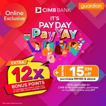 Guardian-Online-CIMB-Pay-Day-Promotion-350x350 - Bank & Finance Beauty & Health CIMB Bank Health Supplements Johor Kedah Kelantan Kuala Lumpur Melaka Negeri Sembilan Online Store Pahang Penang Perak Perlis Personal Care Promotions & Freebies Putrajaya Sabah Sarawak Selangor Terengganu 