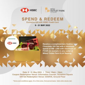 HSBC-Spend-Redeem-Promotion-at-Mitsui-Outlet-Park-350x350 - Bank & Finance HSBC Bank Others Promotions & Freebies Selangor 