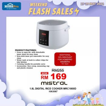 HomePro-Weekend-Flash-Sale-4-2-350x350 - Electronics & Computers Furniture Home & Garden & Tools Home Appliances Home Decor Johor Kedah Kelantan Kitchen Appliances Kuala Lumpur Malaysia Sales Melaka Negeri Sembilan Online Store Pahang Penang Perak Perlis Putrajaya Sabah Sarawak Selangor Terengganu 