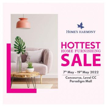 Homes-Harmony-Hottest-Home-Furnishing-Sale-Promotion-at-Paradigm-Mall-350x350 - Furniture Home & Garden & Tools Home Decor Promotions & Freebies Selangor 