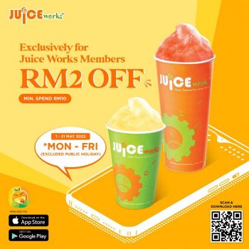 Juice-Works-Members-Promotion-350x350 - Beverages Food , Restaurant & Pub Johor Kedah Kelantan Kuala Lumpur Melaka Negeri Sembilan Pahang Penang Perak Perlis Promotions & Freebies Putrajaya Sabah Sarawak Selangor Terengganu 