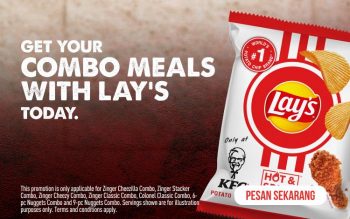 KFC-Combo-Meals-with-Lays-350x219 - Beverages Fast Food Food , Restaurant & Pub Johor Kedah Kelantan Kuala Lumpur Melaka Negeri Sembilan Pahang Penang Perak Perlis Promotions & Freebies Putrajaya Sabah Sarawak Selangor Terengganu 