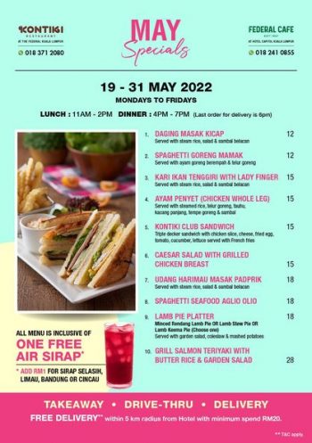 Kontiki-Restaurant-May-Special-350x497 - Beverages Food , Restaurant & Pub Kuala Lumpur Promotions & Freebies Selangor 